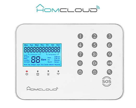 Kit Antifurto Casa Allarme Touch Screen Combinatore Gsm Alexa Google Home
