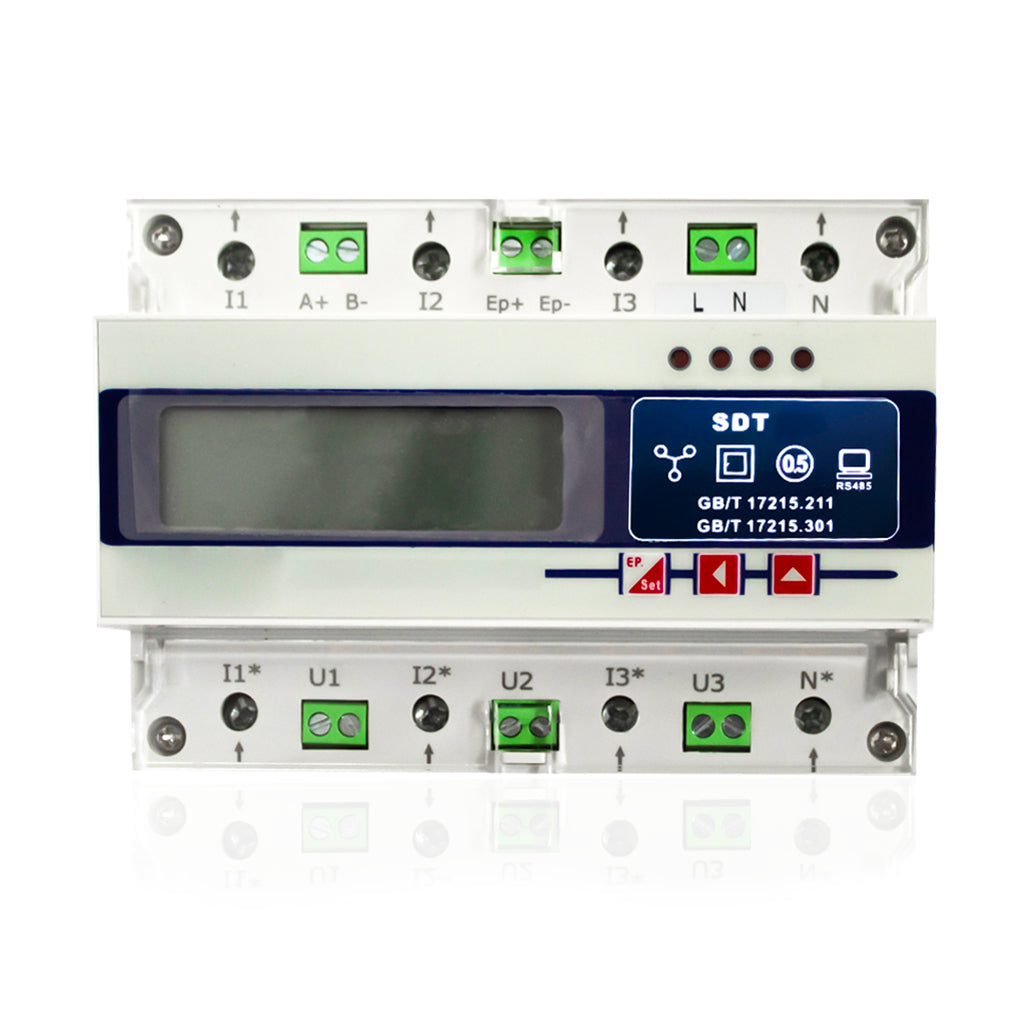 V-TAC Meter Contatore Bidirezionale Trifase per Monitoraggio Consumo Energetico per Inverter XG Series
