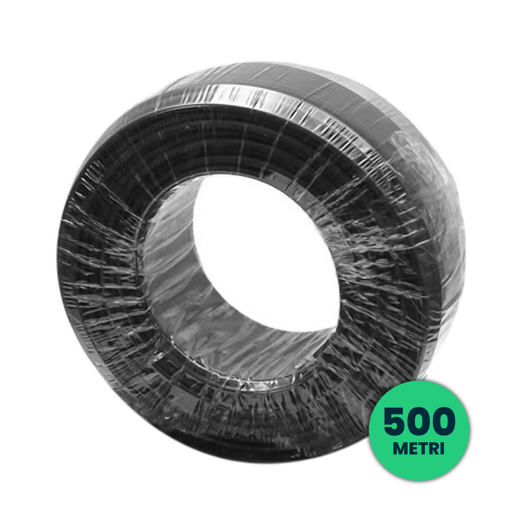 V-TAC Cavo Solare Fotovoltaico 4 mmq Unipolare Colore Nero per Collegamento Professionale Pannelli Solari Fotovoltaici (Bobina 500 Metri)