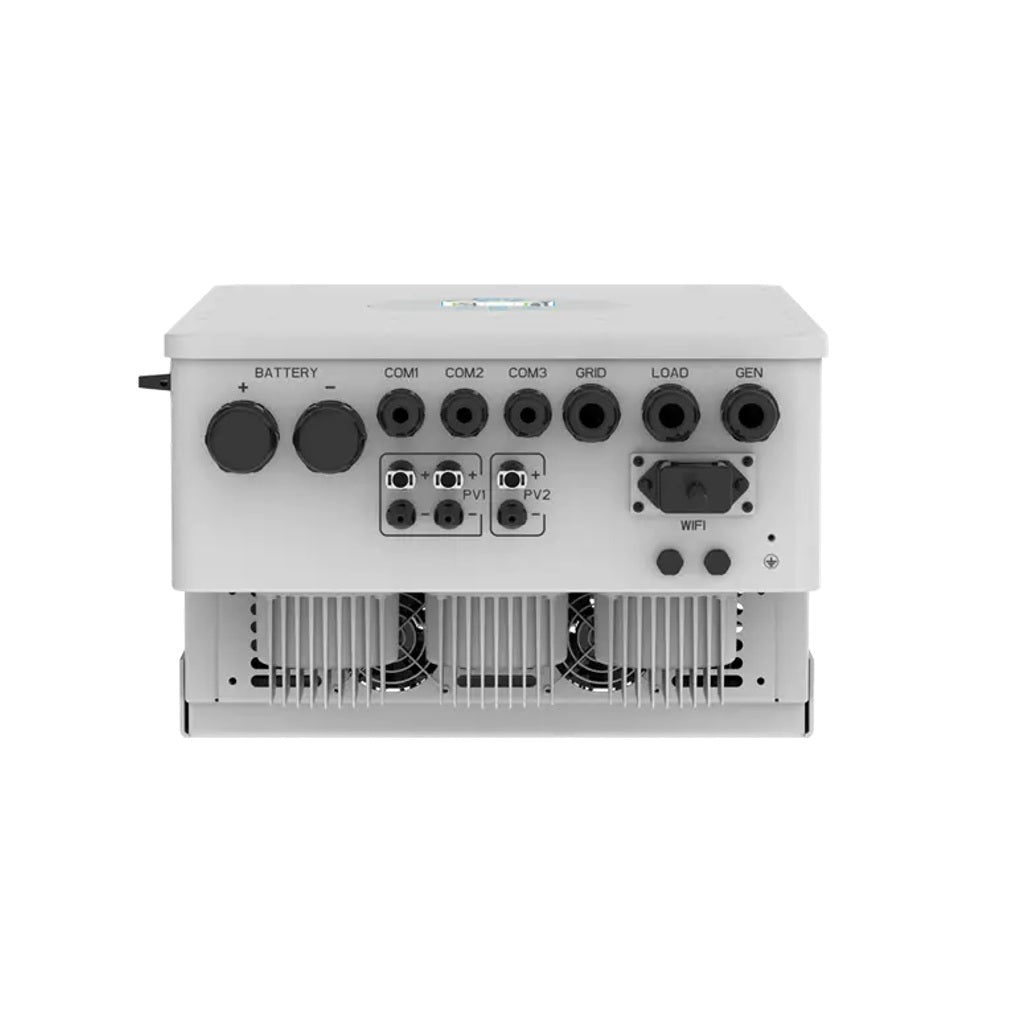 V-TAC Inverter Fotovoltaico Deye Trifase Ibrido On-Grid/Off-Grid 8kW, Doppio MPPT, CEI 0-21, Schermo LCD Touch, WiFi e TA Inclusi, Garanzia 10 Anni IP65