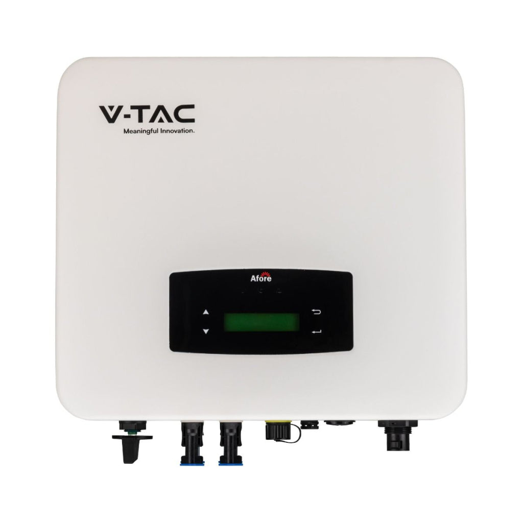 V-TAC Afore Single Phase 5kW On-Grid Photovoltaic Inverter, Double MPPT, CEI 0-21, WiFi Included, 10 Year Warranty IP65