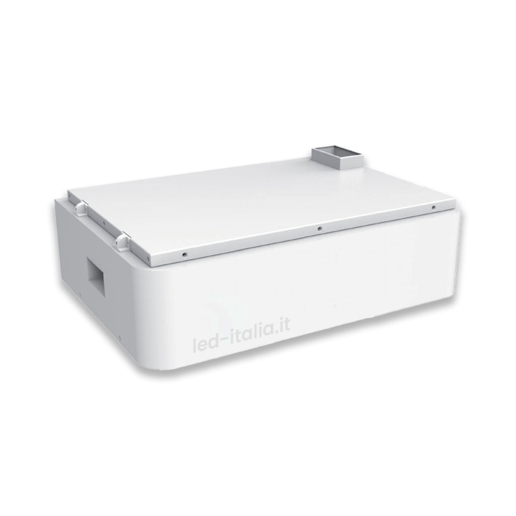 V-TAC Batteria di Accumulo Impilabile 5.12kWh LiFePO4 per Inverter Fotovoltaici Alta Tensione CEI 0-21 51.2V 100Ah Garanzia 10 Anni IP65