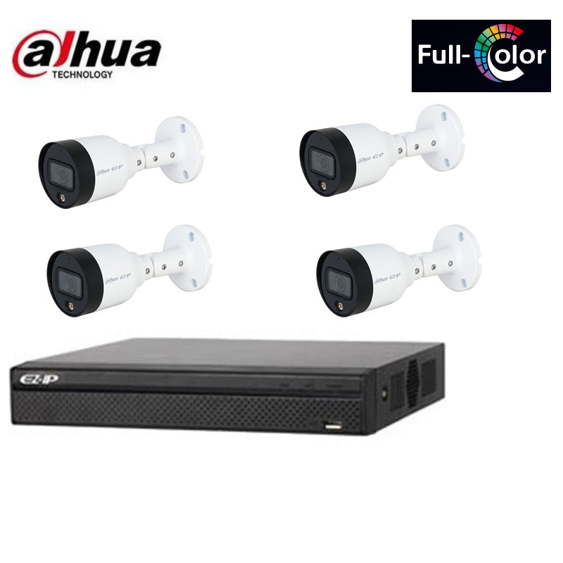 Kit Videosorveglianza Dahua 4 Telecamere Nvr 8 Canali Ip 2 Mpx