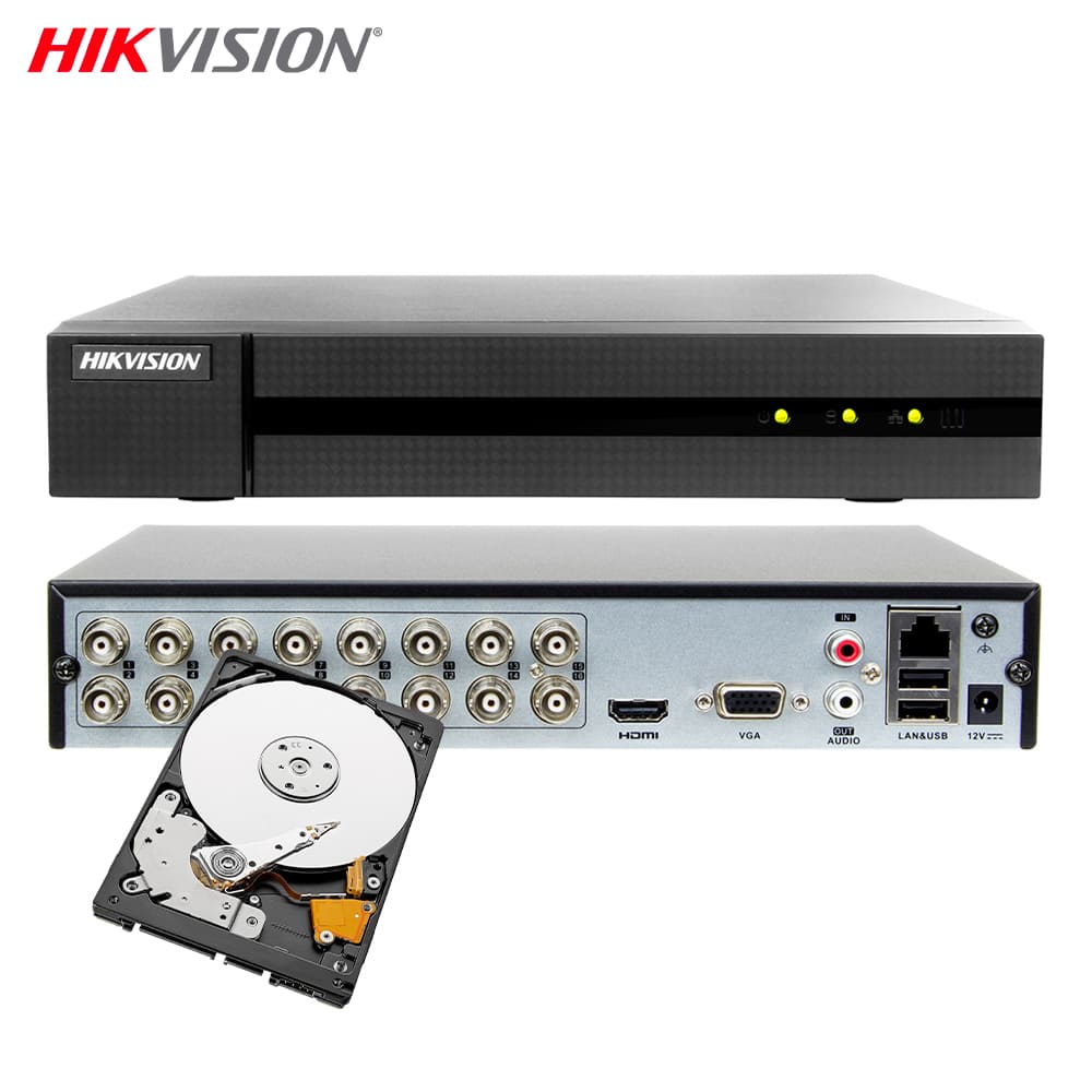 Dvr 16 Canali Hikvision Ibrido Cloud 4 Mpx Ip Hwd-6116Mh-G4 Hd 1 Tb