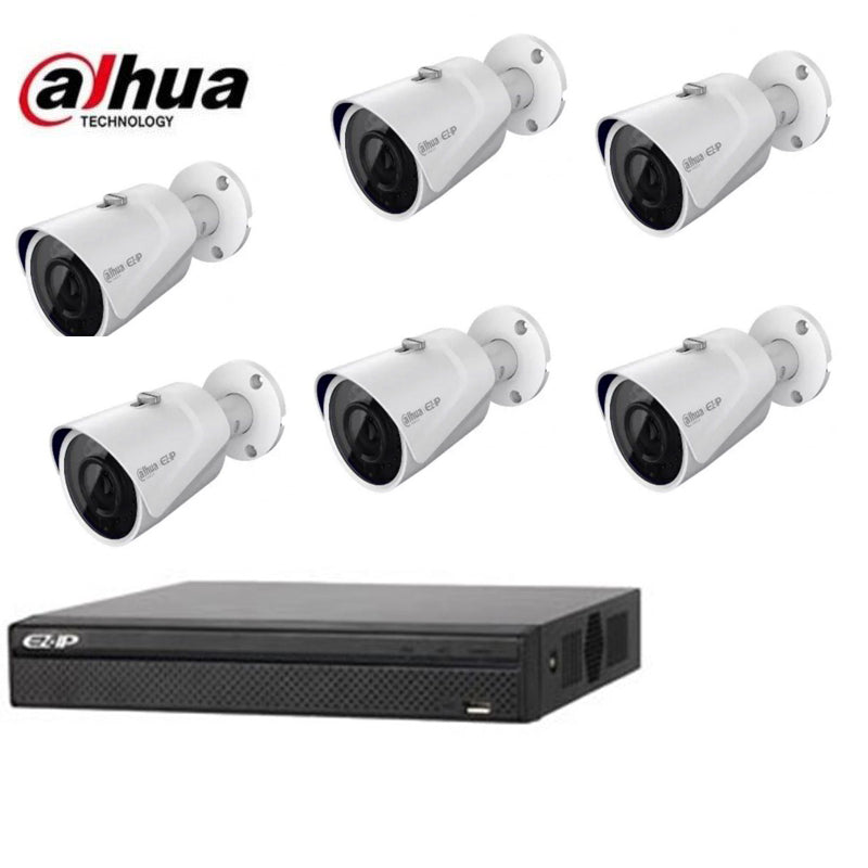 Kit Videosorveglianza Ip Dahua 6 Telecamere 2 Mpx