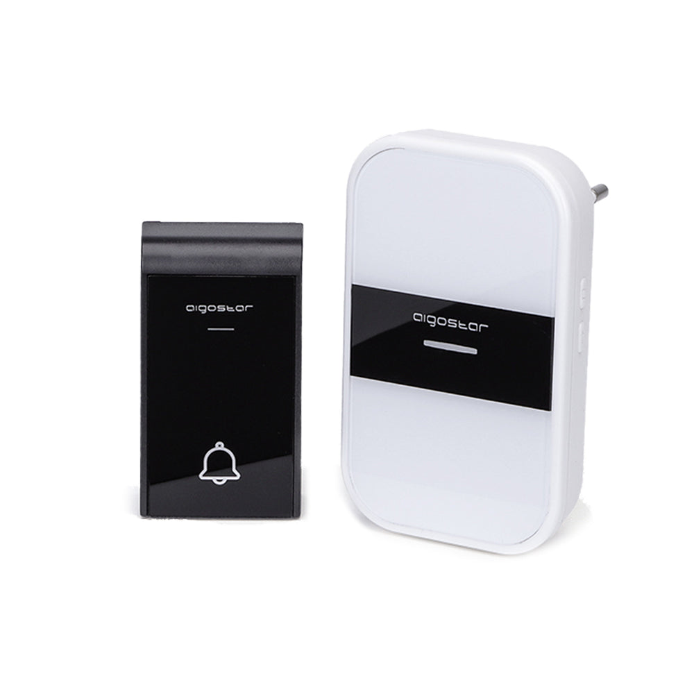 WIRELESS DIGITAL DOORBELL IP44 HOME OFFICE DOORS AIGOSTAR WHITE
