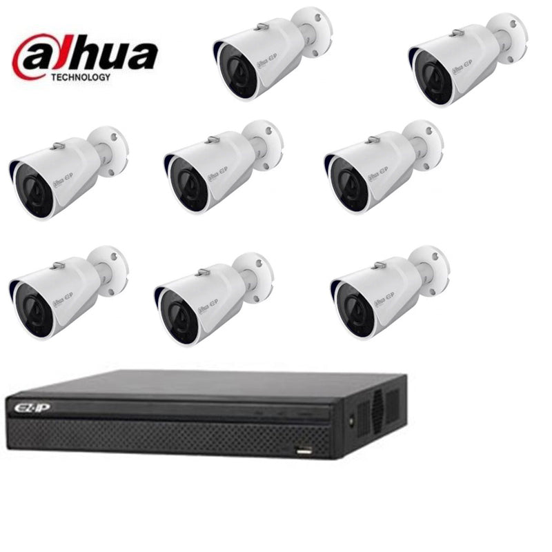 Kit Videosorveglianza Ip Dahua 8 Telecamere 2 Mpx