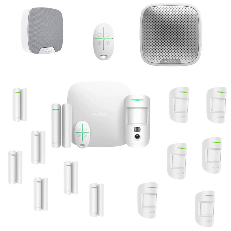 Kit Ajax Allarme Casa Wireless Senza Fili Antifurto Aj-Starterkit-Cam-W Con App