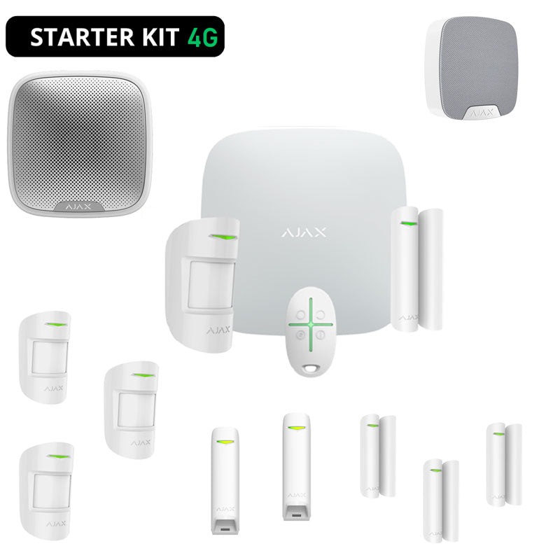 AJAX WIRELESS BURGLAR ALARM KIT HOME SHOP WITH 4G APP