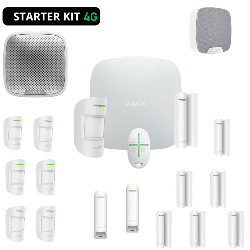 AJAX WIRELESS BURGLAR ALARM KIT FOR HOME AND SHOP WITH 4G APP