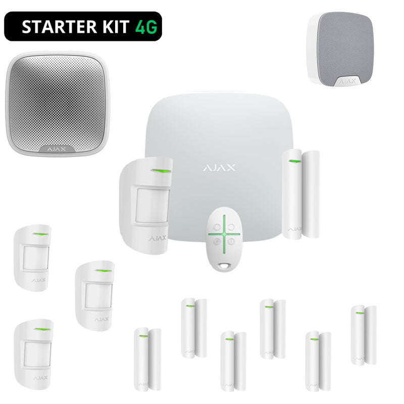 AJAX WIRELESS BURGLAR ALARM KIT HOME SHOP WITH 4G APP