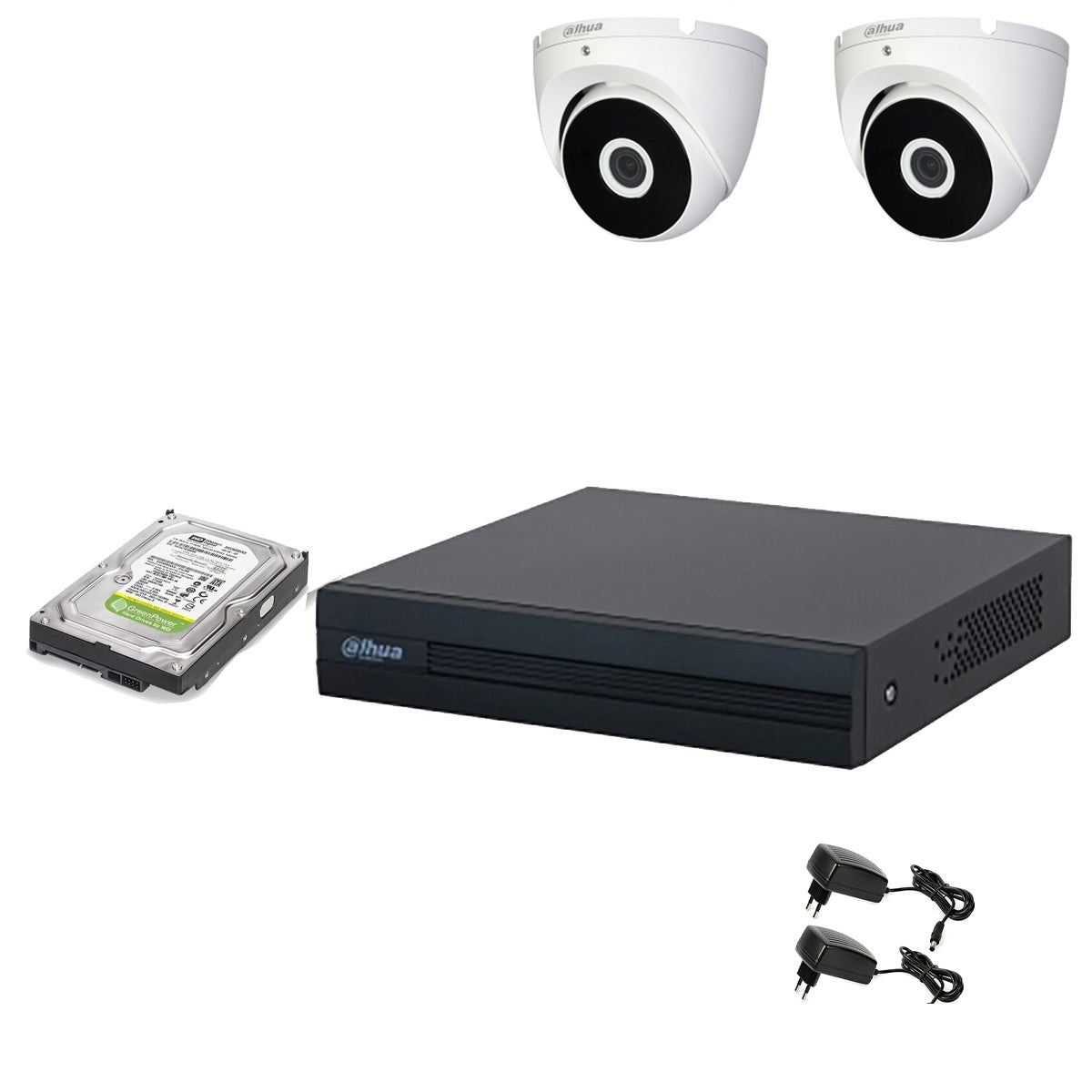 Kit Telecamere Dome Dahua 2 Telecamere 2 Mpx Hd 2Tb