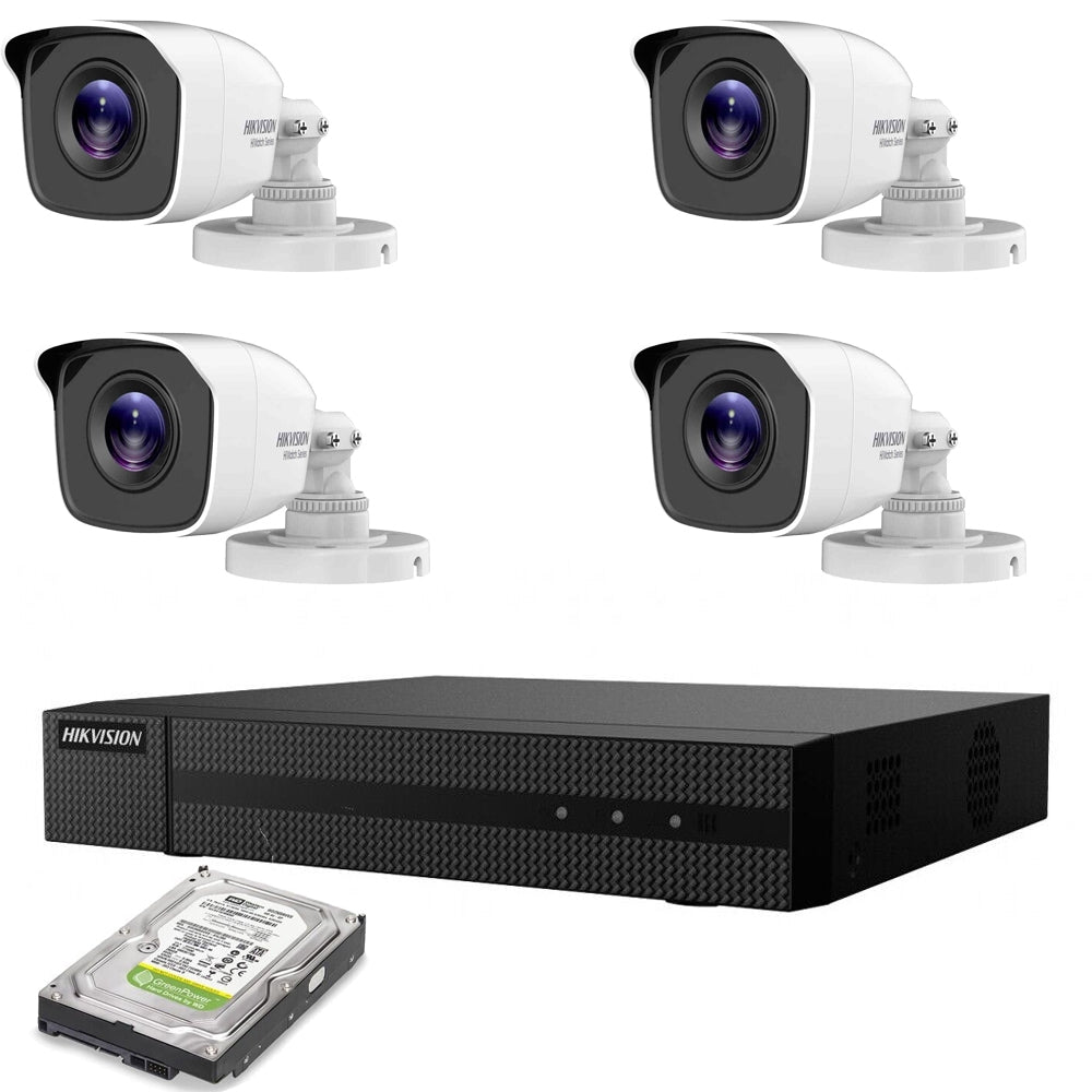 Kit 4 Telecamere Ahd Hikvision Dvr 8 Canali 8 Mpx 4K Hd 2Tb