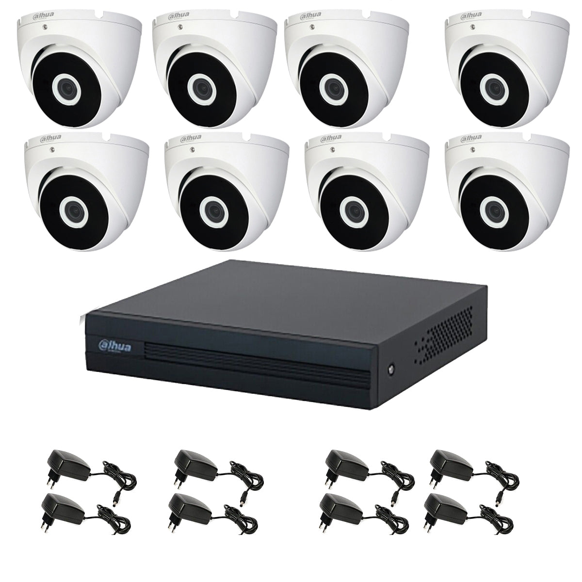 Kit Telecamera Dome 8 Telecamera 2 Mpx Dahua 8 Canali