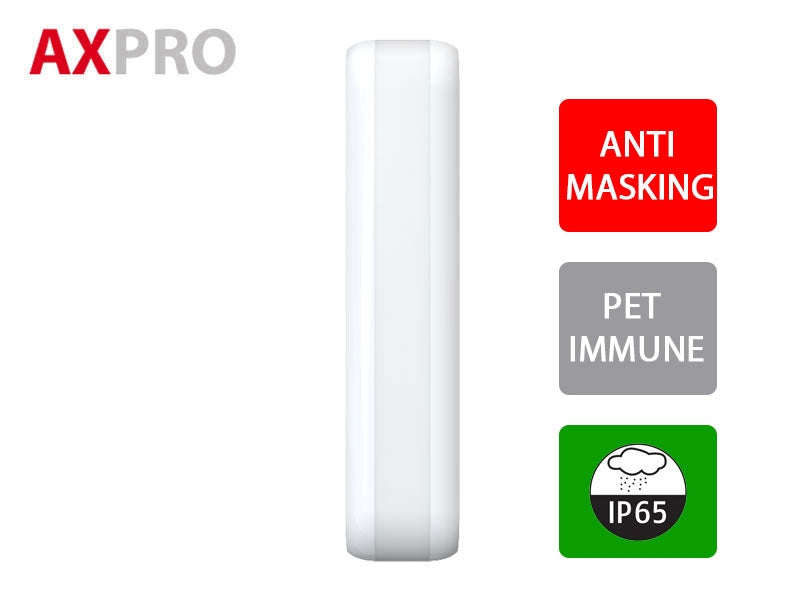 Hikvision DS-PDC10DM-EG2-WE Rilevatore doppia tecnologia PIR+MW tenda AM Banda-K Wireless 868Mhz 10M Pet Immunity da esterno IP65