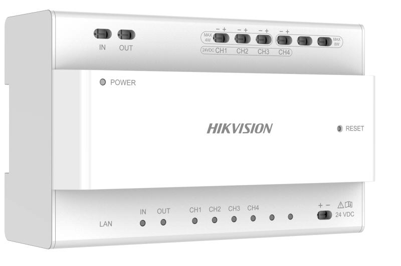 4 Channel Two-Wire Video Intercom Distributor Power Supply for Hikvision Video Intercom