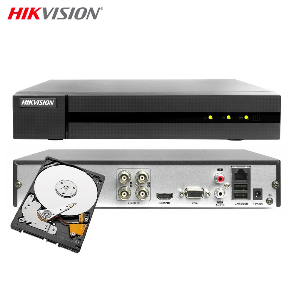 Dvr Hikvision 4 Canali Ahd Ip 4 Mpx Hwd 6104Mh G4 Hd 1 Tb