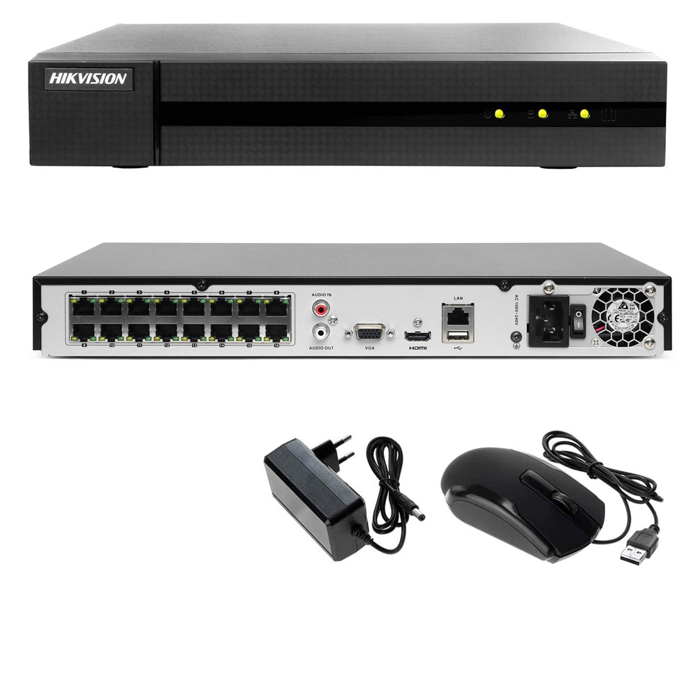 Nvr 16 Canali Poe Hikvision 8.0 Megapixel Onvif Ip Hwn-4216Mh-16P Ai P2P