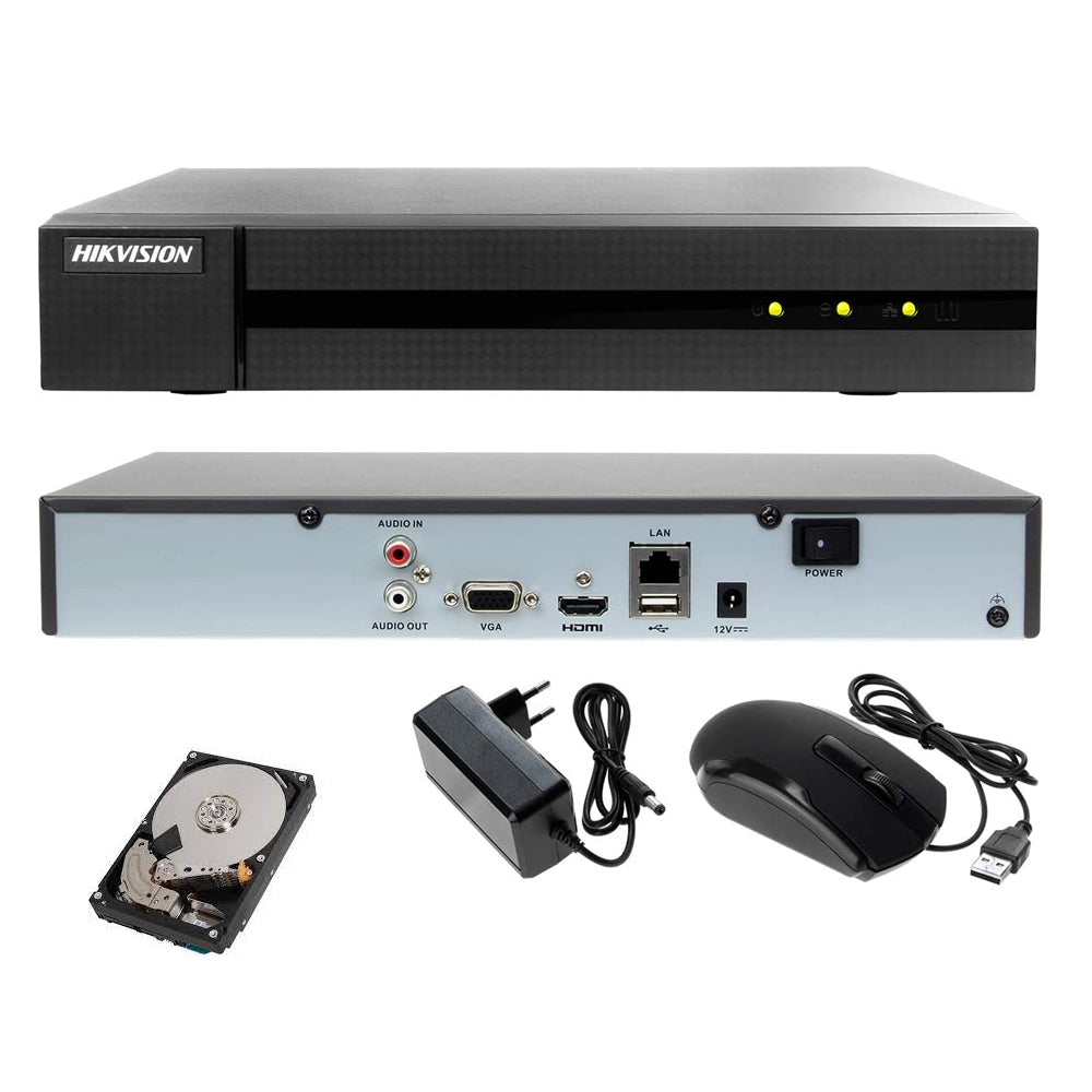 Nvr 16 Canali Hikvision 8.0 Megapixel Onvif Videosoeveglianza H.265 4K Hd P2P Cloud 2 Tb