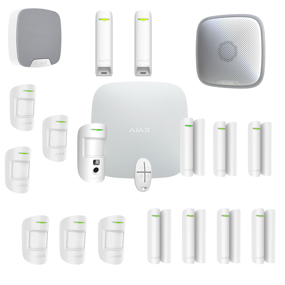 AJAX KIT WIRELESS HOME ALARM BURGLAR ALARM AJ-STARTERKIT-CAM-W WITH APP