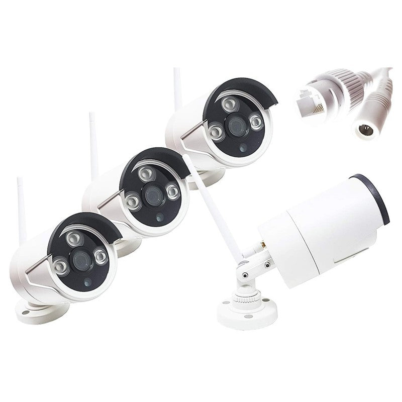 Kit Videosorveglianza Wireless Full Wifi Hd Ip 8 Telecamere Nvr Lan Remoto 3G Hd 500