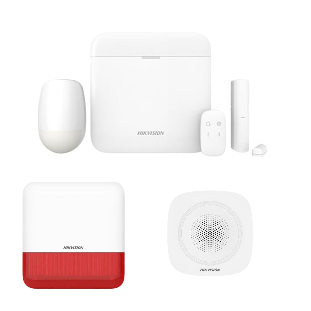 Kit Allarme Wireless Hikvision Ax Pro 96 Zone 868 Mhz Senza Fili Sirena