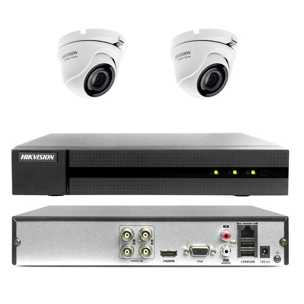 Kit Videosorveglianza Hikvision Cloud Dvr 4 Canali 2 Telecamere 4Mp 500 Gb