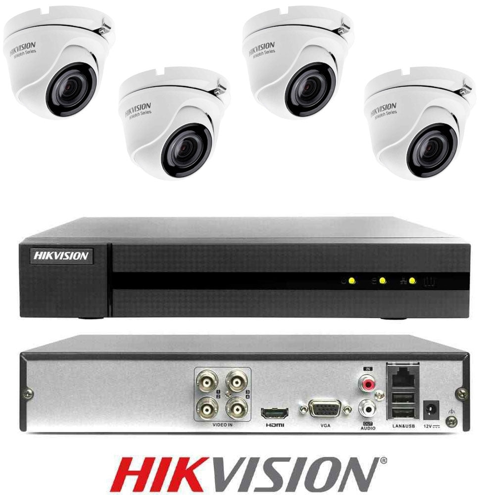 Kit Videosorveglianza Hikvision Cloud Dvr 4 Canali 4 Telecamere 4Mp 4Mpx