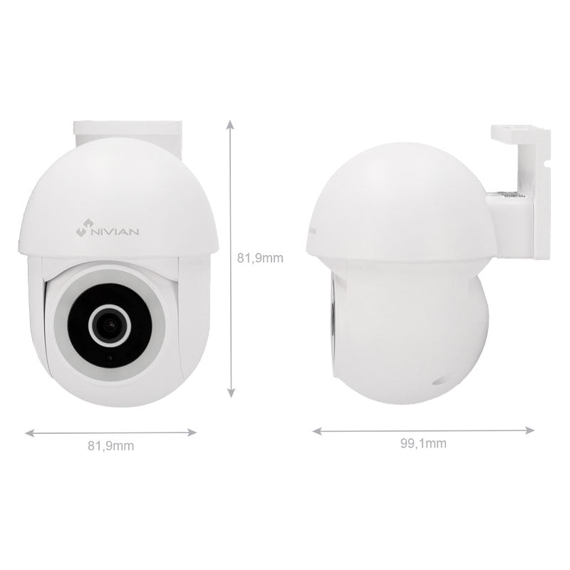 Telecamera Ip Mini 2Mp Visione Notturna Per Interni/Esterni Nvs-Ipc-0S4-L-Mini