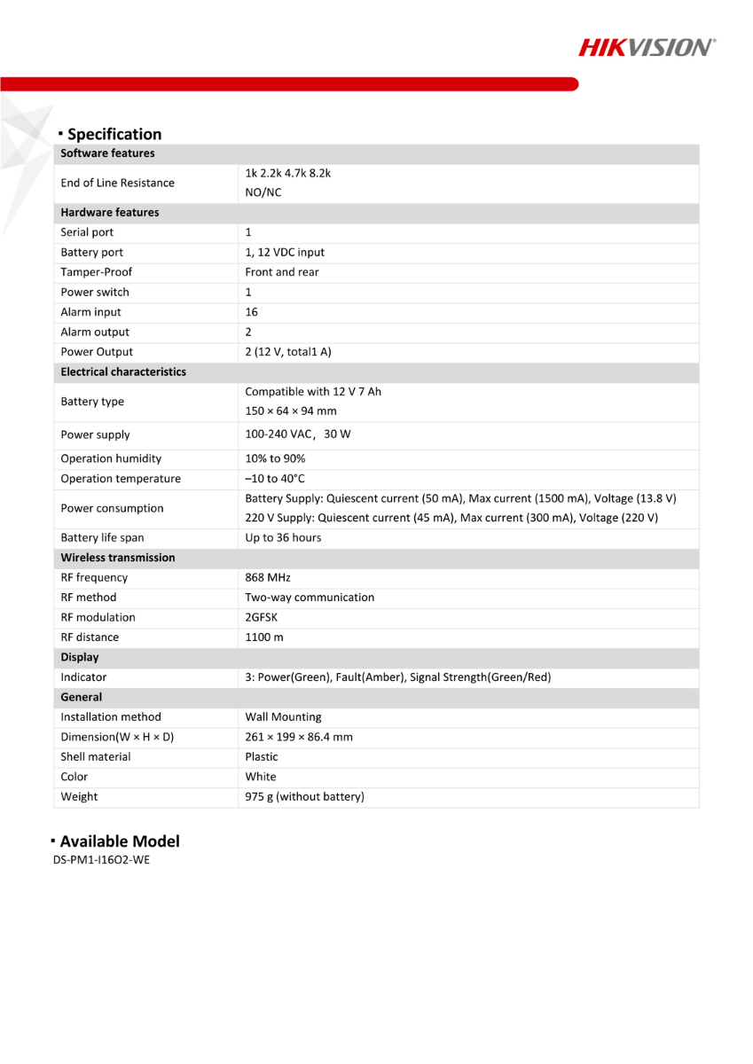 Hikvision Ax Pro Multi Transmitter 868Mhz Ds-Pm1-I16O2-We
