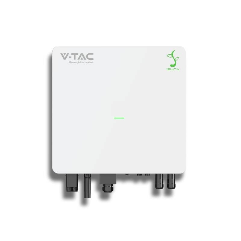 V-TAC Inverter Fotovoltaico Sinexcel Isuna Monofase Ibrido On-Grid/Off-Grid 5kW, Doppio MPPT, CEI 0-21, WiFi e Meter Inclusi, Garanzia 10 Anni IP65