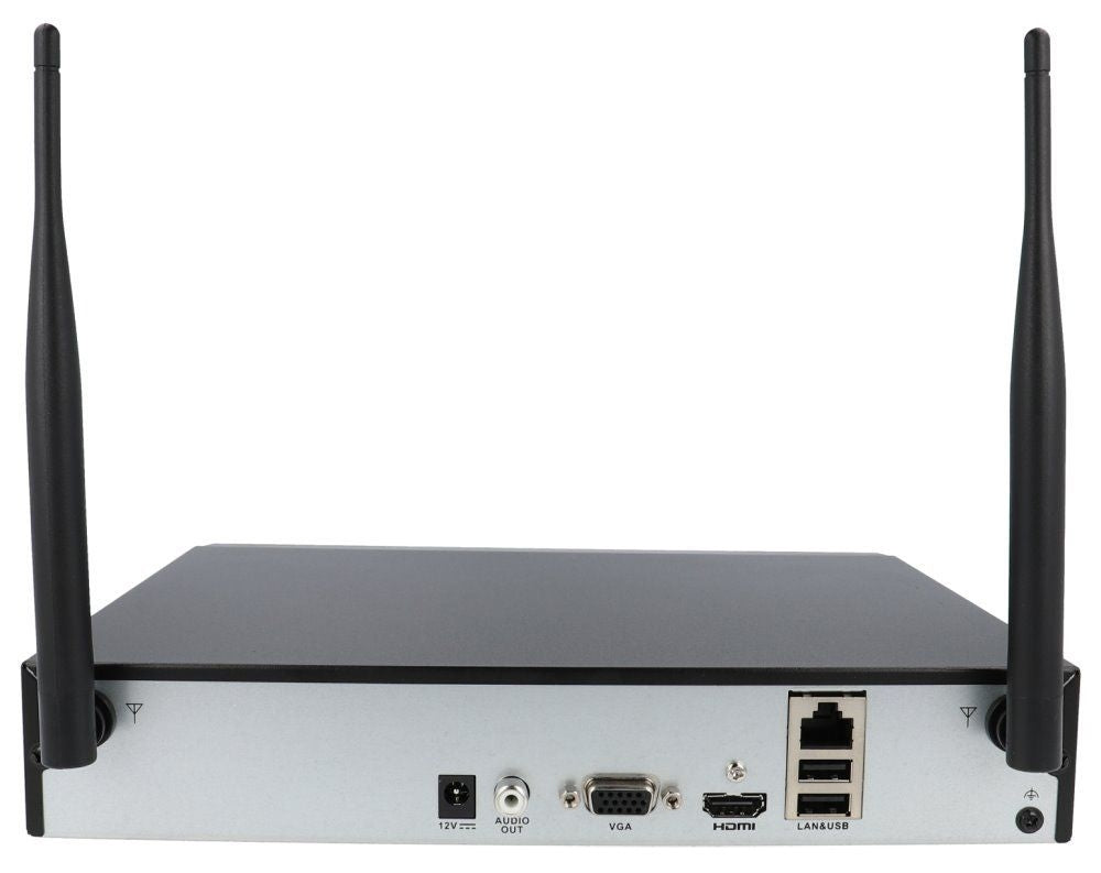 NVR Wireless Wifi 4 Channels 4 Mpx H.265+ Utp Onvif Hikvision