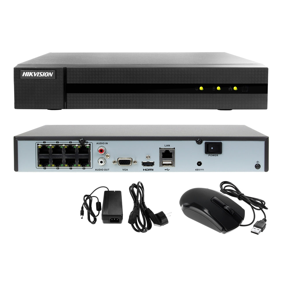Nvr Hikvision 8 Canali 4K 8 Mpx Onvif Poe Cloud P2P Hwn-4108Mh-8P