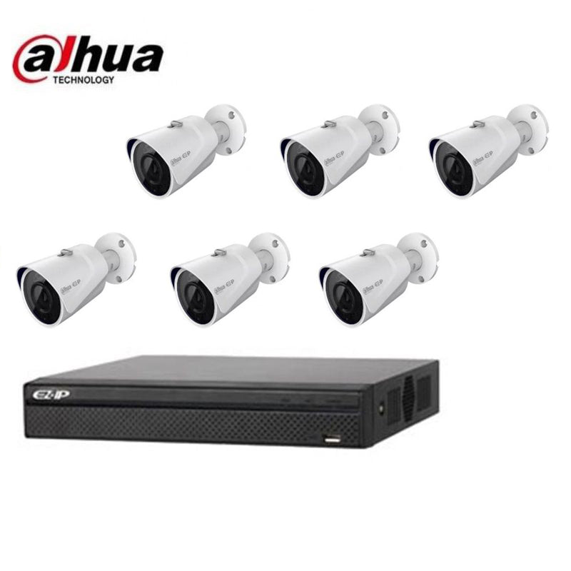 Kit Videosorveglianza Dahua Ip Onvif 6 Telecamere 4 Mpx P2P