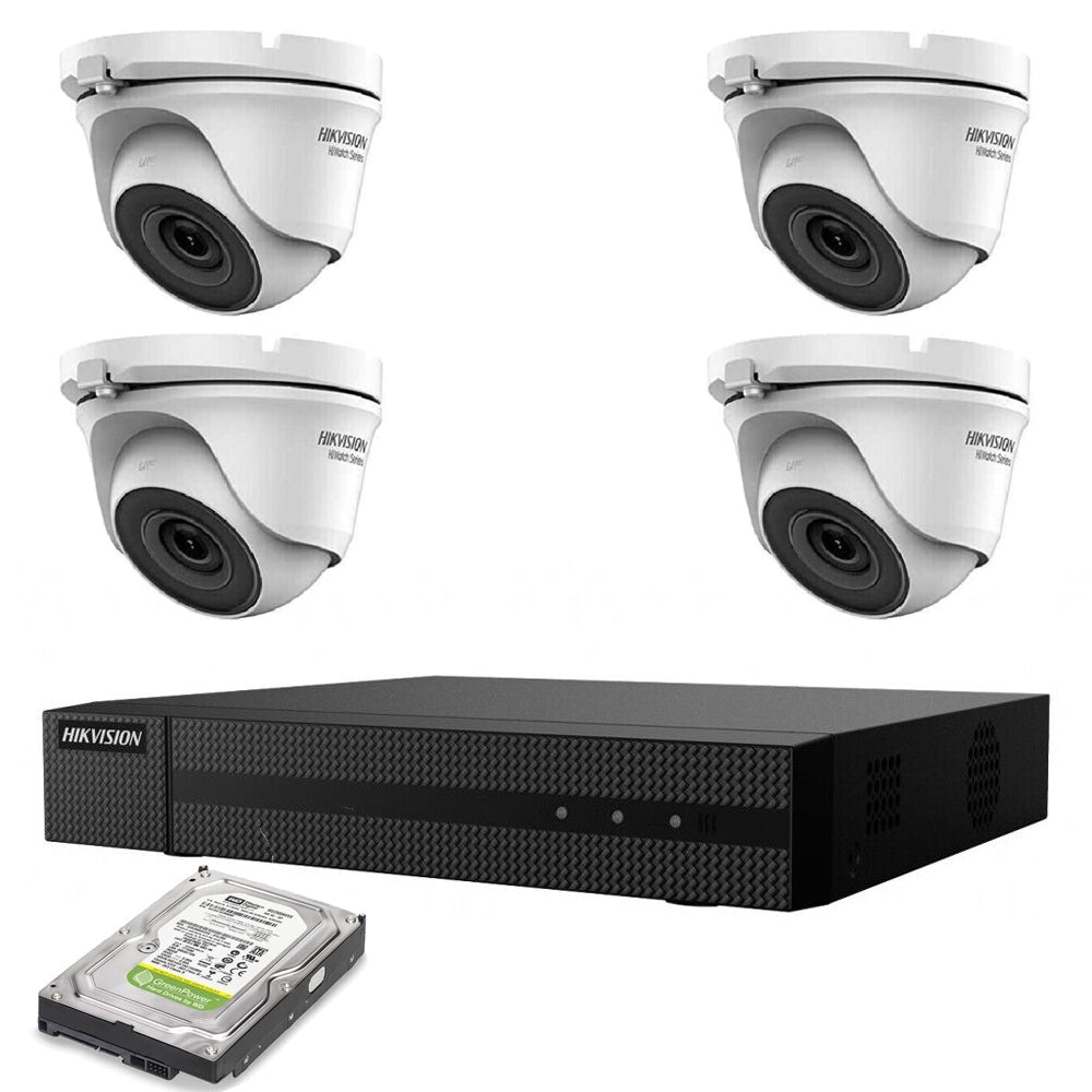Kit Videosorveglianza Ahd 4 Telecamere Hikvision 5 Mpx Hd 500Gb