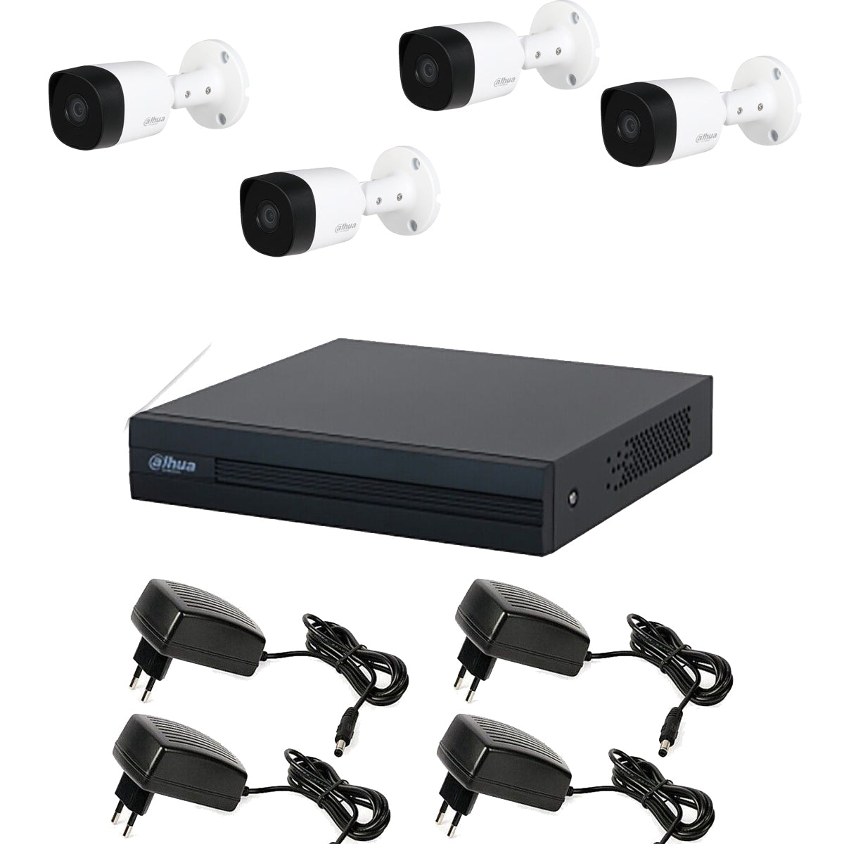 Kit Videosorveglianza 4 Telecamere 5 Mpx Dahua Dvr 4 Canali