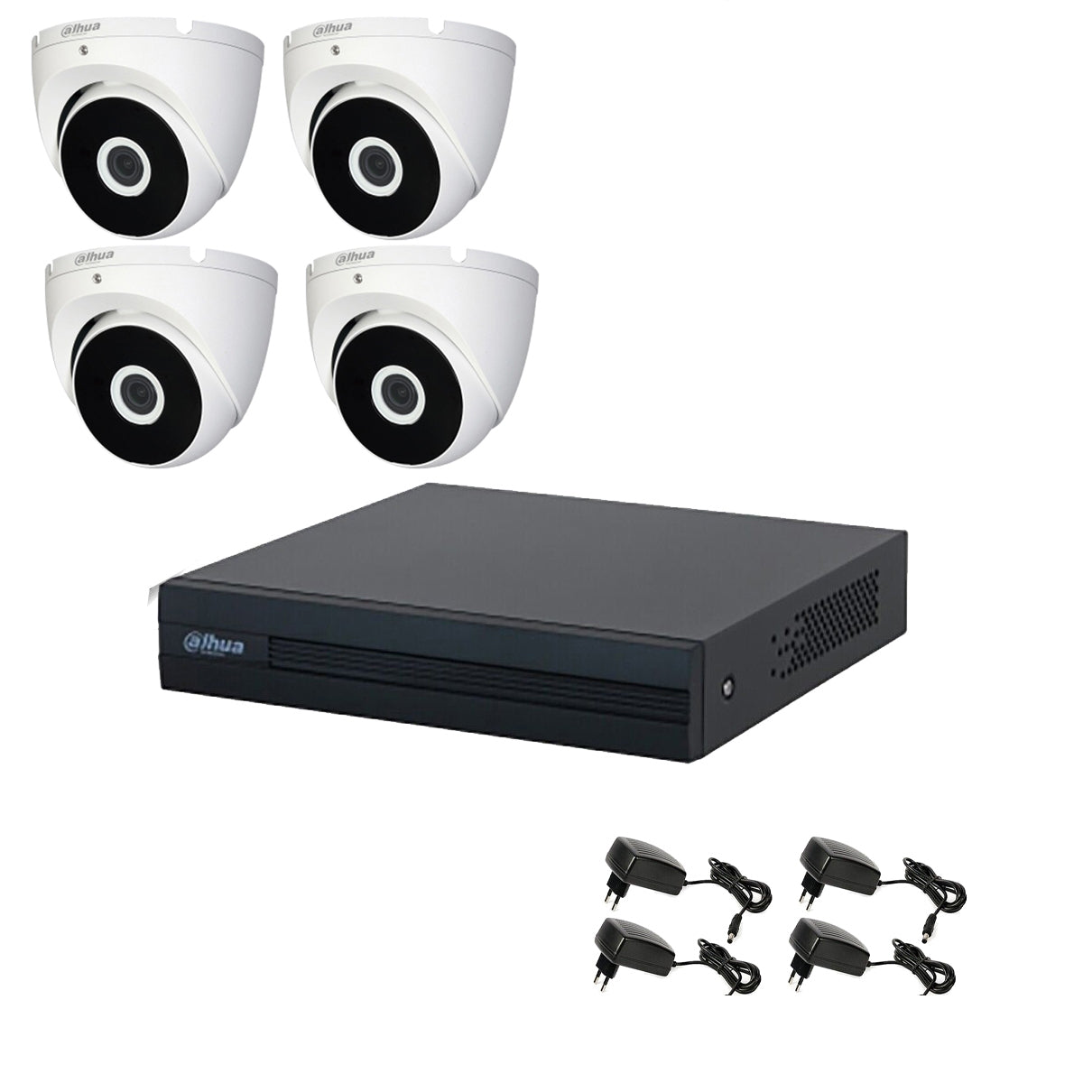 Kit Videosorveglianza 4 Telecamere 2 Mpx Dahua Dvr 8 Canali