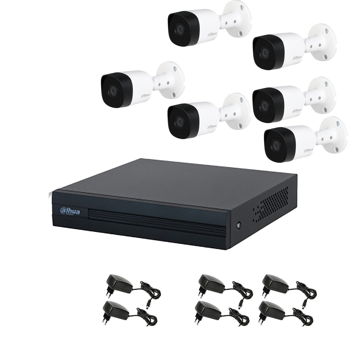 Kit Videosorveglianza 6 Telecamere 2 Mpx Dahua Dvr 8 Canali