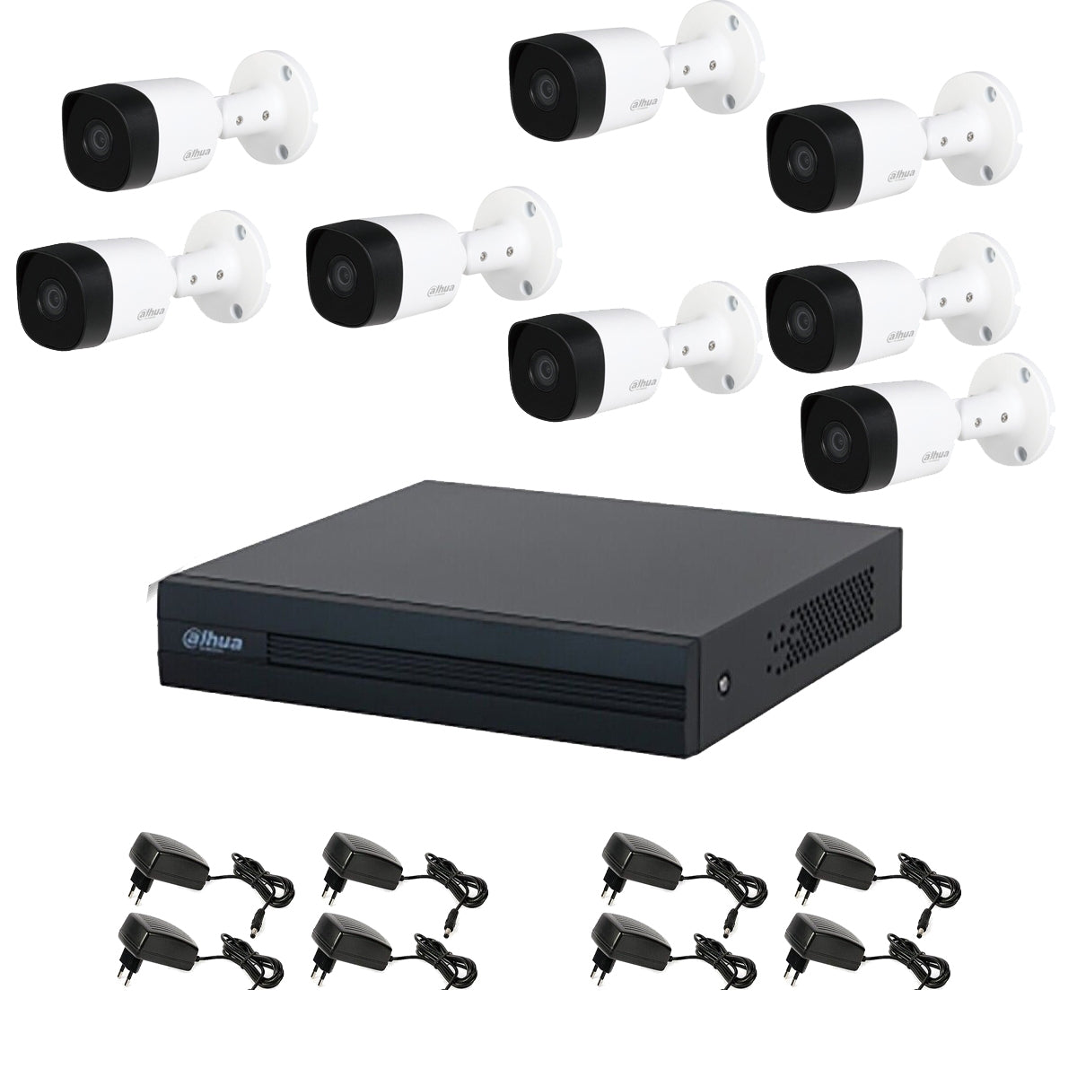 Kit Videosorveglianza Dahua 8 Telecamere 5 Mpx Dvr 8 Canali