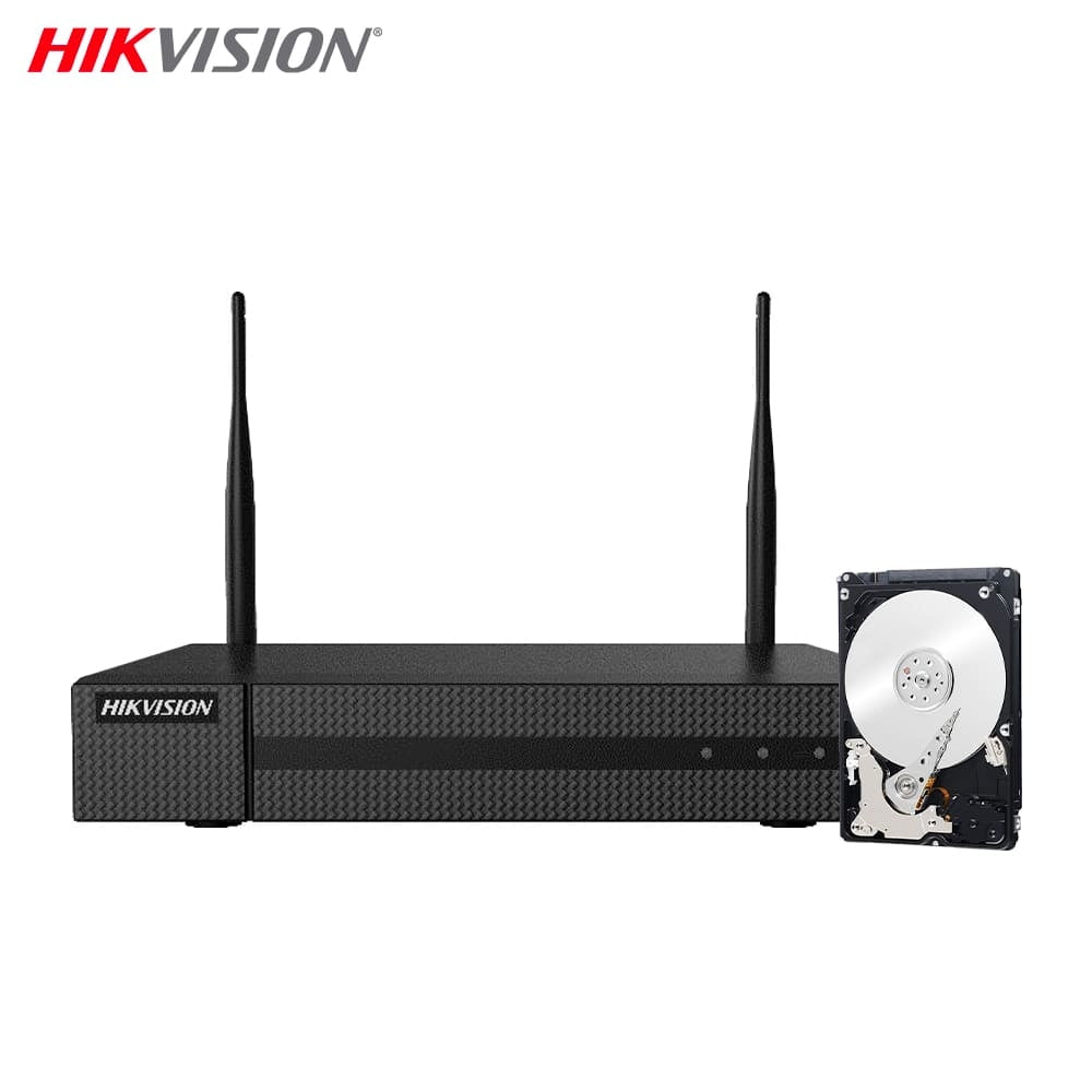 Nvr Wireless Wifi 4 Canali 4 Mpx H.265+ Utp Onvif Hikvision Hd 2 Tb
