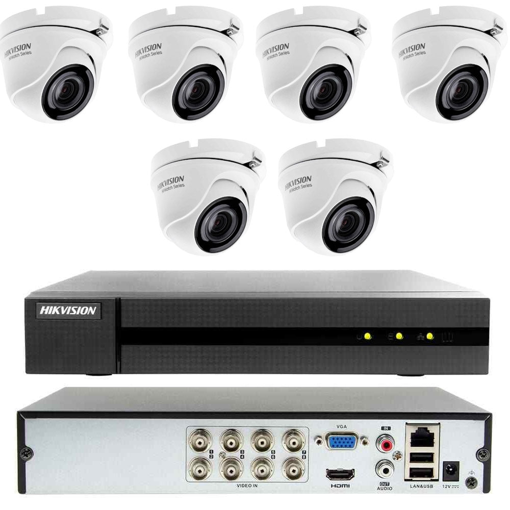 Kit Videosorveglianza Cloud Dvr 8 Canali 6 Telecamere 4Mp Ahd Hikvision-2 Tb