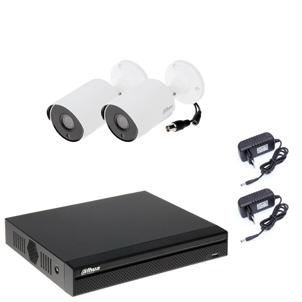 Kit Videosorveglianza Dahua 5 Mpx 2 Telecamere P2P Cloud