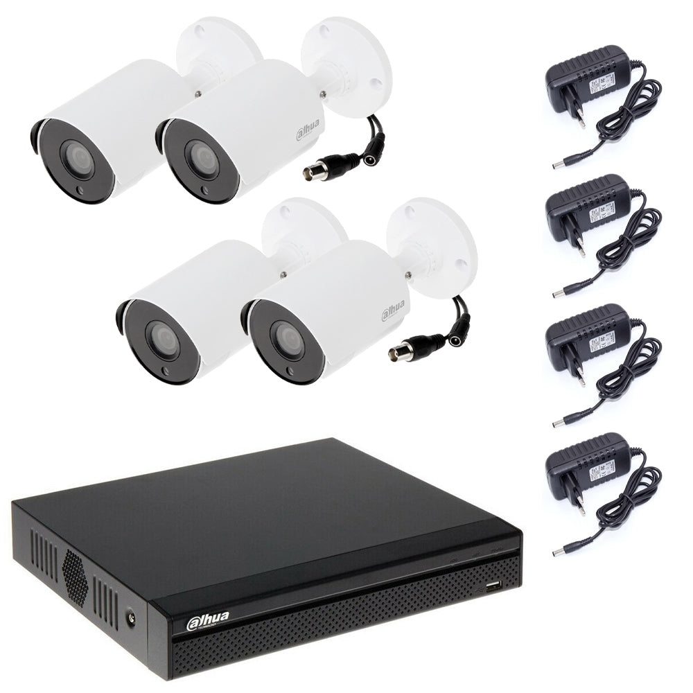 Kit Videosorveglianza Dahua 5 Mpx 4 Telecamere P2P Cloud