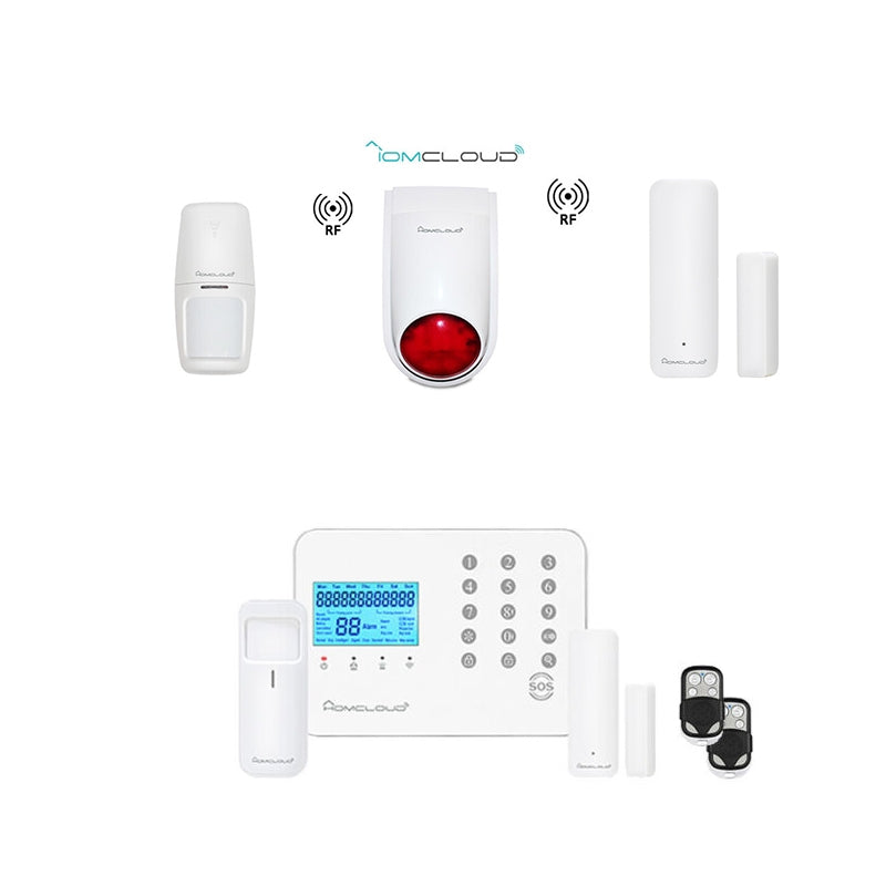 Kit Allarme Antifurto Wifi Gsm Casa Wireless Combinatore Tuya Alexa Con Sirena