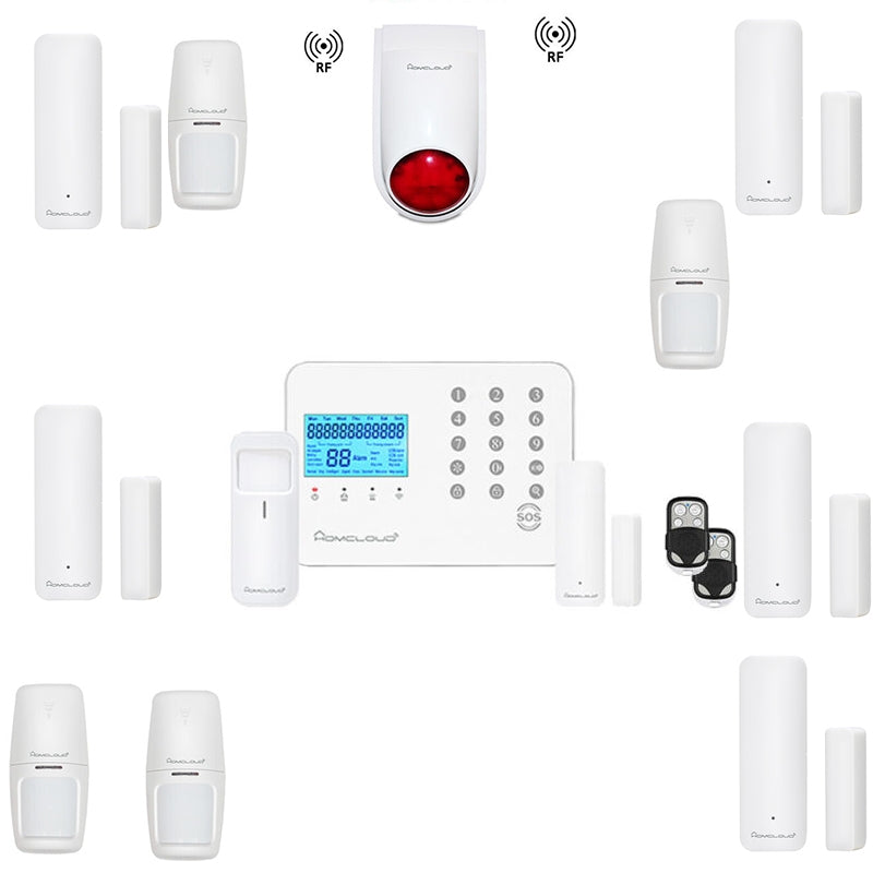 Kit Antifurto Casa Allarme Touch Screen Combinatore Gsm Alexa Google Home