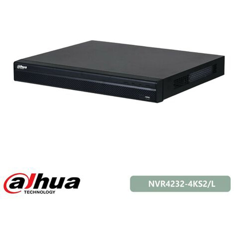 Nvr Ip Poe 32 Channels H.265 4K 8Mp 160Mbps Video Analysis Dahua