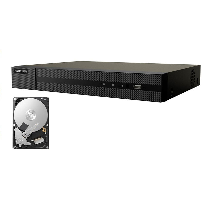 Nvr 8 Canali Hikvision Ip Onvif 8 Mpx H265+ 4K P2P Hwn-4108Mh Ai 500 Gb