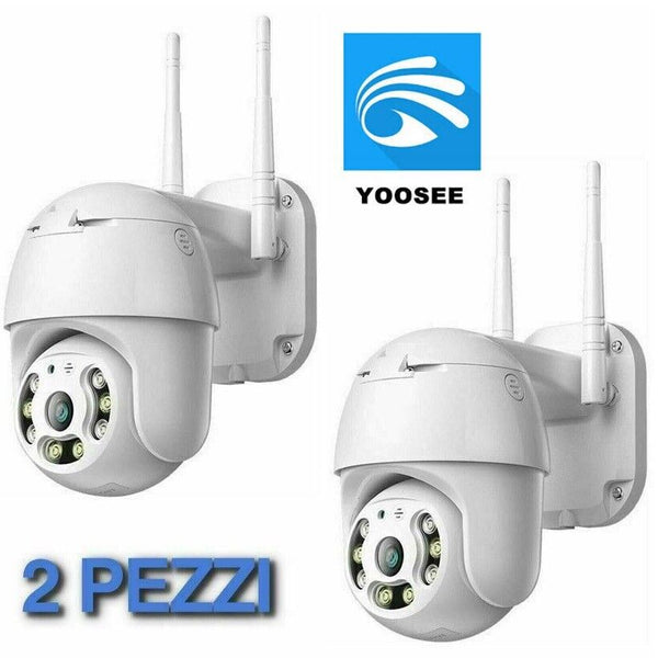 Telecamera IP WiFi PTZ 1080p Per Interno/Esterno | Visione Notturna E Zoom, Controllo Remoto Con App YooSee