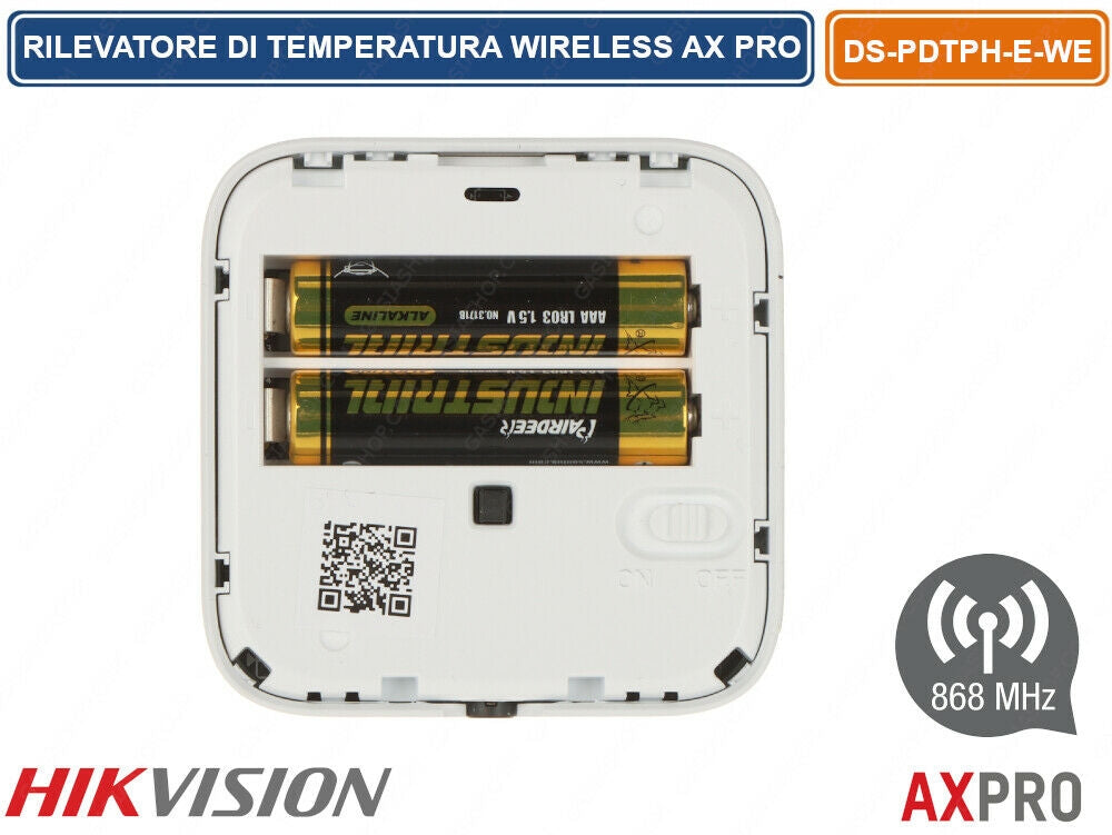 Rilevatore Di Temperatura Radio Wireless Con Sonda Hikvision Ax Pro
