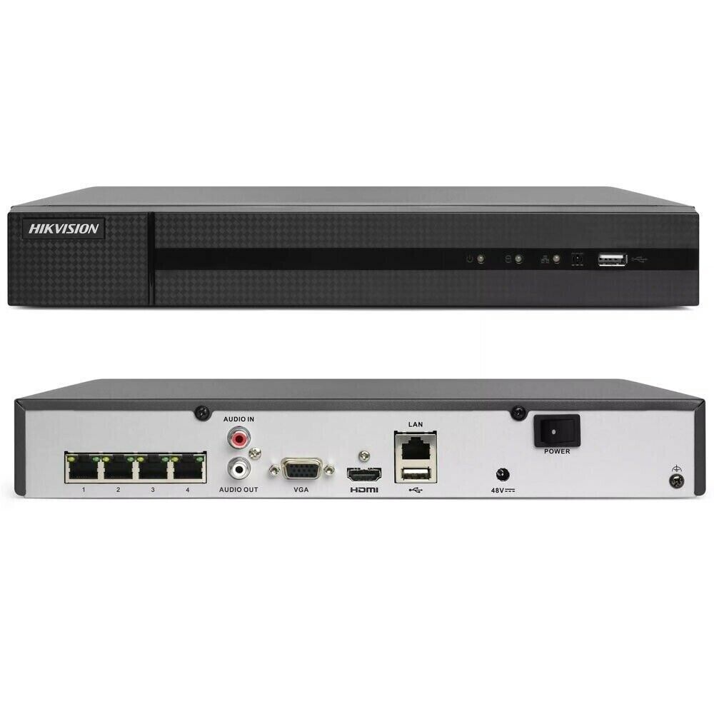 Nvr Poe 4 Channels Hikvision Onvif 4 Mpx Cloud P2P HD 2 TB Hwn-2104Mh-4P